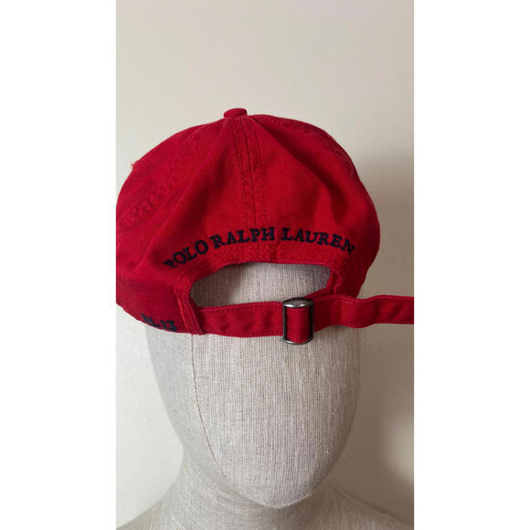 POLO RALPH LAUREN RED BEAR RL13 BASEBALL CAP HAT - Picture 3 of 6